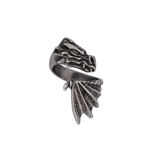 The Awakening Dragon Adjustable Bypass Ring