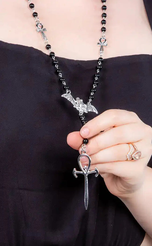 Bloodletting Rosary Necklace